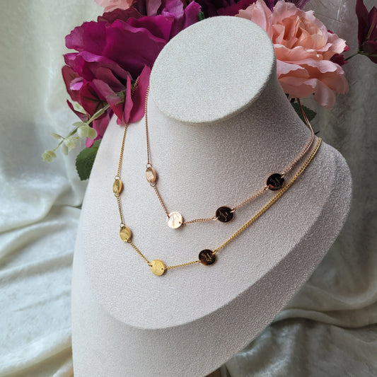 Gratitude, love, patience and trust necklace