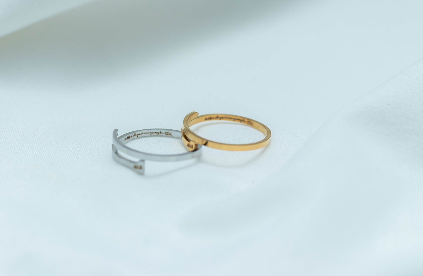 وَهُوَ مَعَكُمْ أَيْنَ مَا كُنْتُمْ
“and He is with you wherever you are.” ~Quran 57:4 Adjustable ring