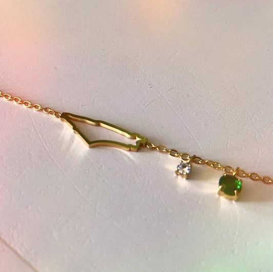 Palestine Emerald stone bracelet