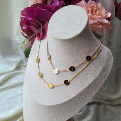 Gratitude, love, patience and trust necklace