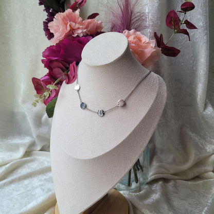 Gratitude, love, patience and trust necklace