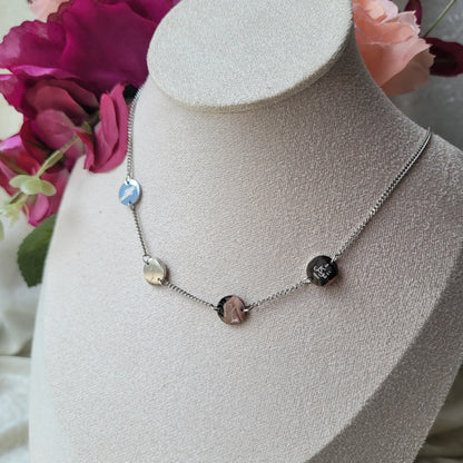 Gratitude, love, patience and trust necklace