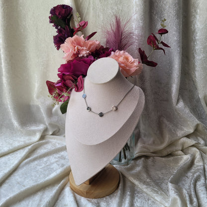 Gratitude, love, patience and trust necklace