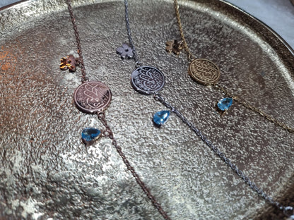 No Rain, No Flowers Arabic Calligraphy bracelet