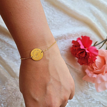 Round Affirmation bracelet - Sabr, Tawakkul and Taqwa