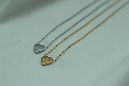 Alhamdulilah heart necklace
