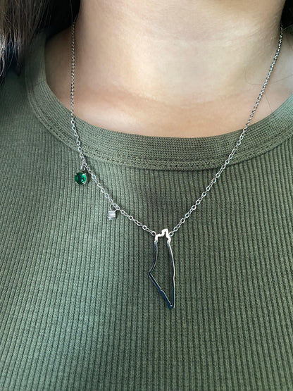Palestine Emerald stone necklace