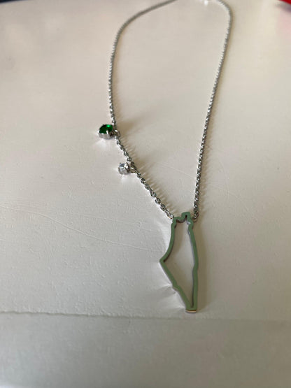 Palestine Emerald stone necklace