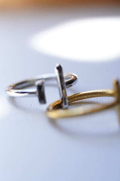 Fire and Flowers adjustable ring, stainless steel jewellery by PureGlow
