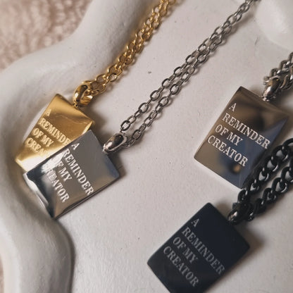 Reminder of my creator necklace ladies & men ✨️