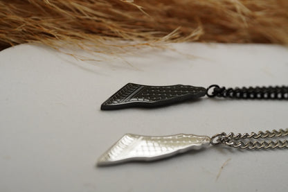 Mens Palestine Map necklace