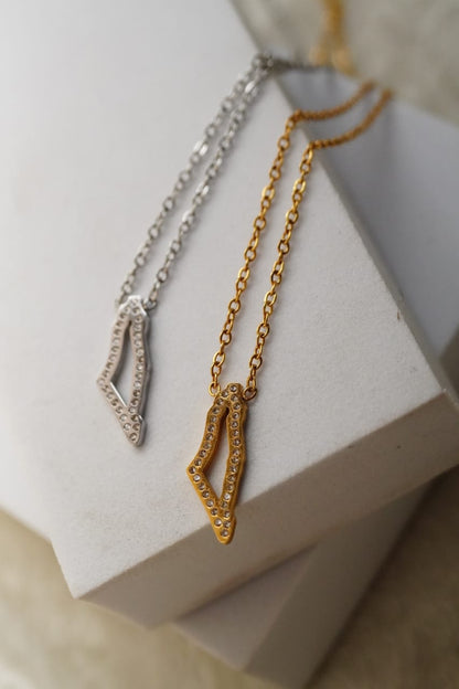 Petite Palestine Map necklace