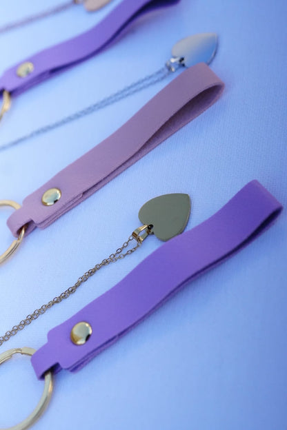 Custom heart necklace and keyring combo for her