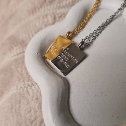 Reminder of my creator necklace ladies & men ✨️