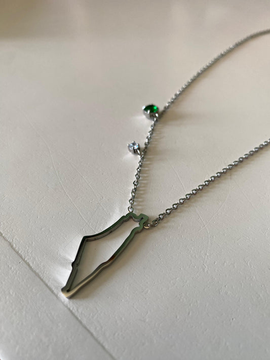 Palestine Emerald stone necklace